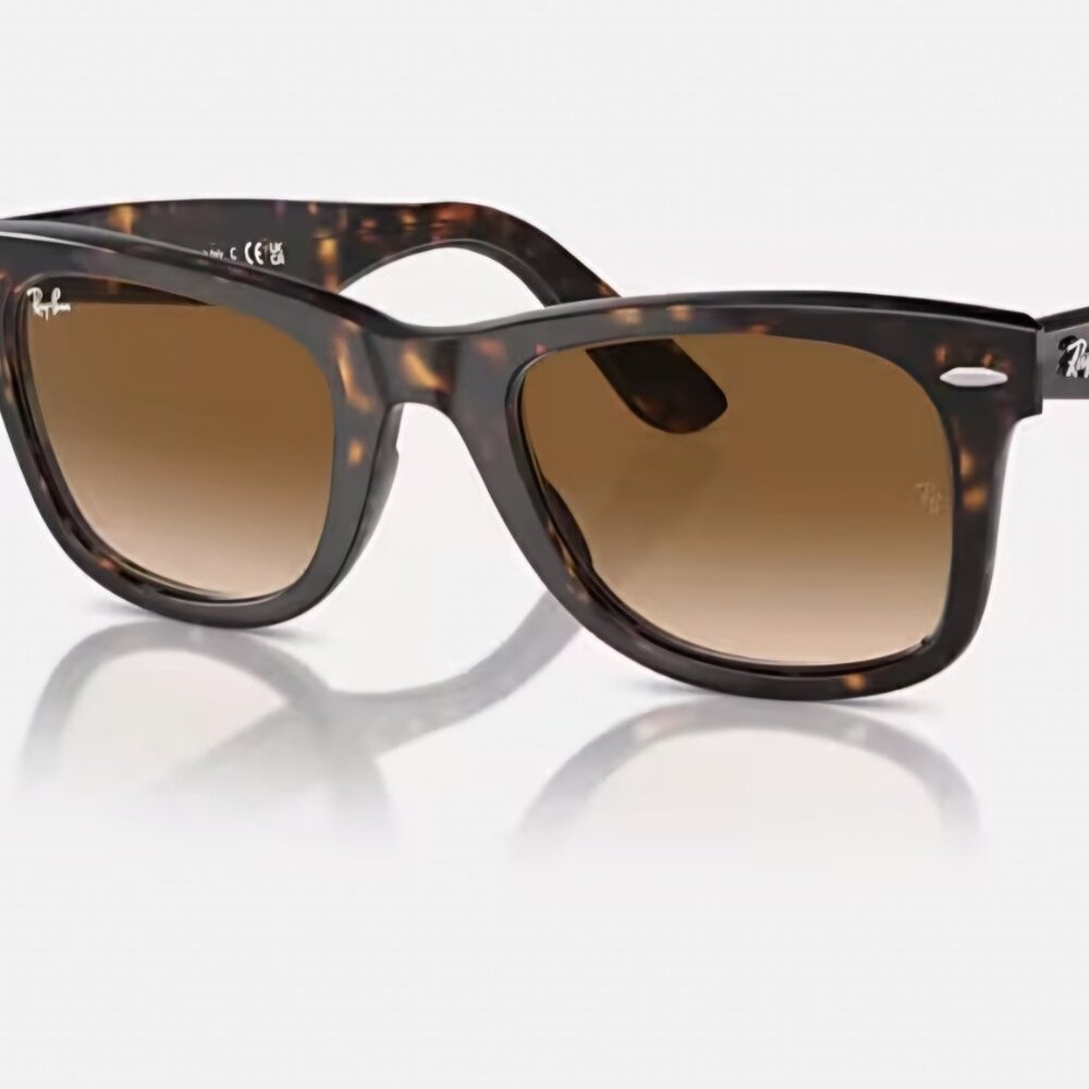 Rayban brown gradient glass lenses